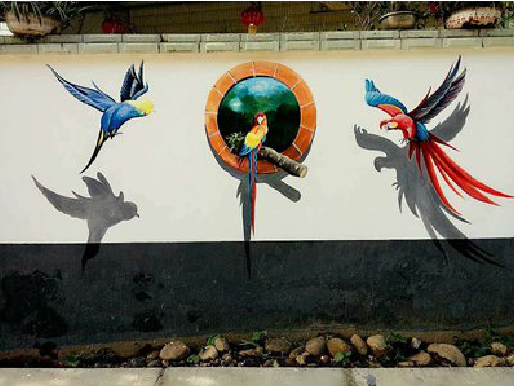 腾冲视觉错位-3D墙绘设计