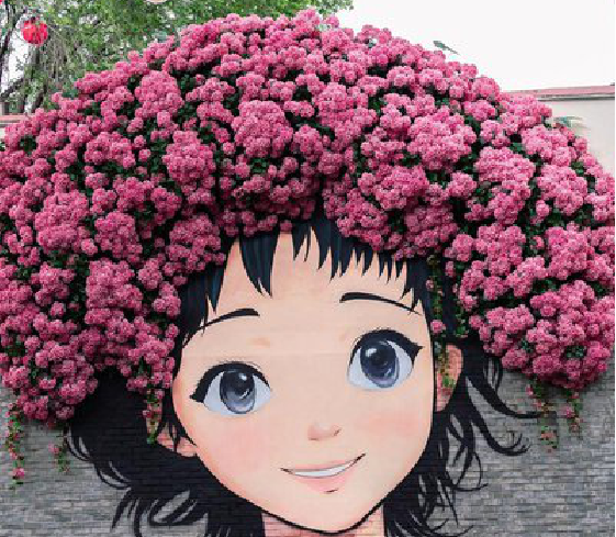 腾冲墙体彩绘-网红墙打卡